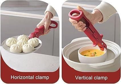 Heat-Resistant Pot & Pan Gripper Tongs – Anti-Scalding Kitchen Clip for Safe Cooking