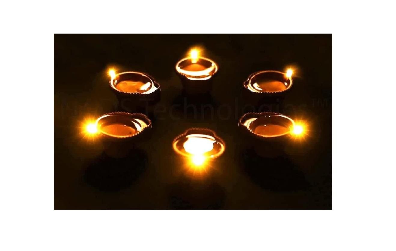 LED Water Sensor Diyas – Decorative Floating Ambient Lights (Pack of 6/12/18/24)
