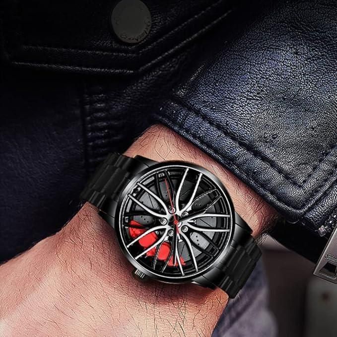 ✨ Luxury Stereoscopic Car Wheel Wristwatch – Unique Automotive Design ✨