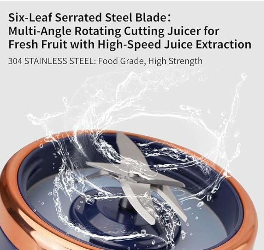 ✨ Multifunctional Mini Portable Juicer Blender – USB Rechargeable, Travel-Friendly & Easy to Use ✨