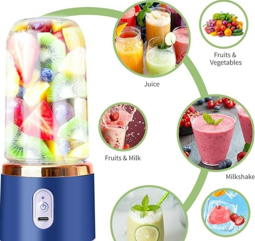 ✨ Multifunctional Mini Portable Juicer Blender – USB Rechargeable, Travel-Friendly & Easy to Use ✨