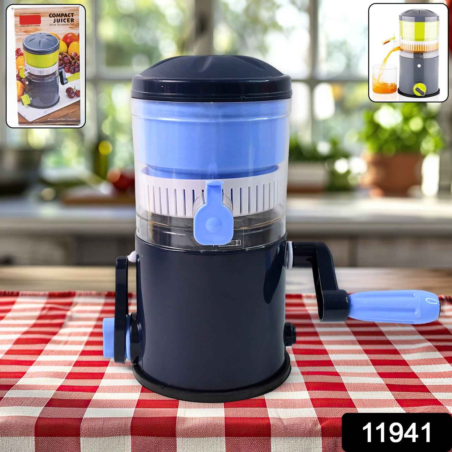 Ritu Hand Operated Compact Manual Juicer (Multicolor 1 Pc)