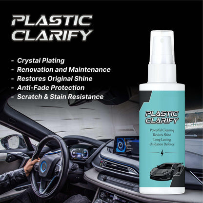 🚗✨ Crystal Clear Plastic Restorer for Car – 100g Shine & Protection Formula (Pack of 1)