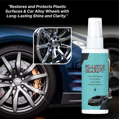 🚗✨ Crystal Clear Plastic Restorer for Car – 100g Shine & Protection Formula (Pack of 1)