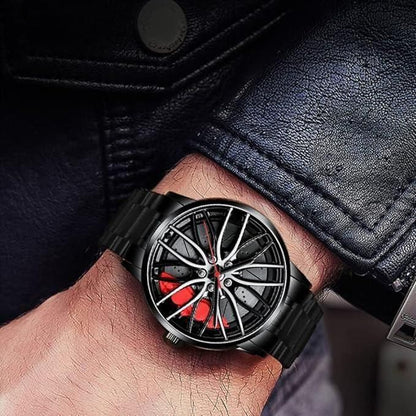 ✨ Luxury Stereoscopic Car Wheel Wristwatch – Unique Automotive Design ✨