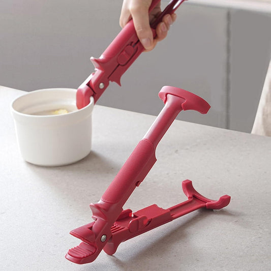 Heat-Resistant Pot & Pan Gripper Tongs – Anti-Scalding Kitchen Clip for Safe Cooking