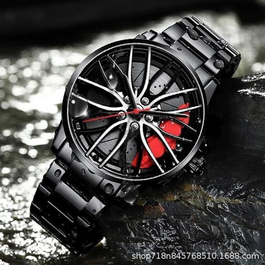 ✨ Luxury Stereoscopic Car Wheel Wristwatch – Unique Automotive Design ✨